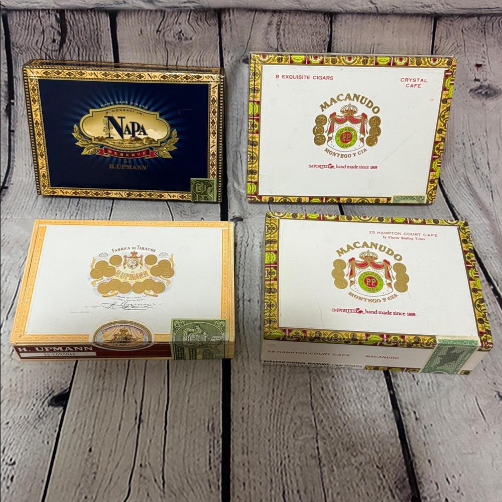 Bundle of 4 Cogar boxes for storage or repurposed projects